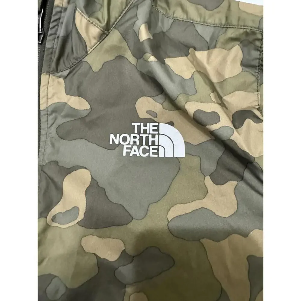 The North Face Boy’s Camo Lightweight Zip Up Windbreaker Hoodie Size Large 14/16 - Picture 5 of 9